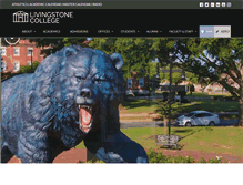 Tablet Screenshot of livingstone.edu